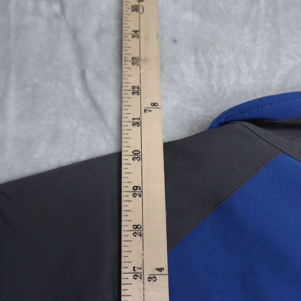 North Face Jacket Men XXL Blue Apex Softshell Rain Wind Full Zip Outdoor READ